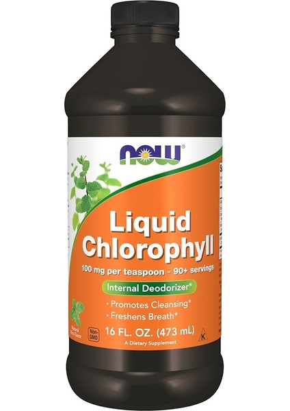 Foods, Liquid Chlorophyll, Mint , 16 Fl Oz 473 ml