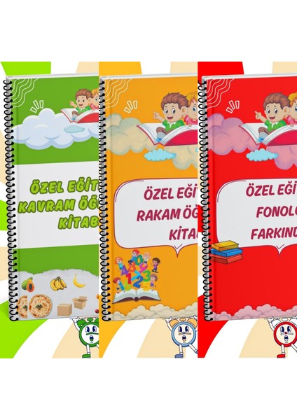 Özel Eğitimde Kavram Öğretimi + Rakam Kitabı + Fonolojik Farkındalık ( Özel Eğitim)