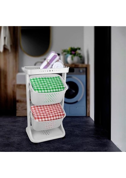 2 Katlı Çok Amaçlı Tekerlekli Sepet modelleri