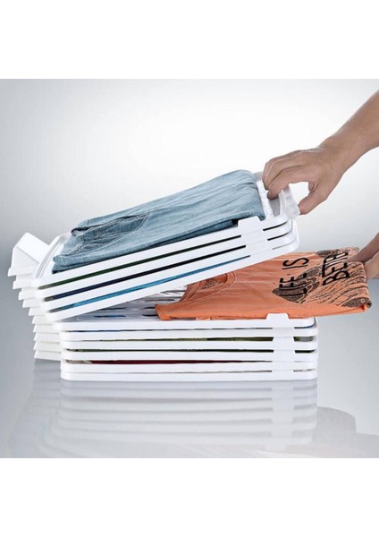 8 Adet Dolap Içi T-Shirt Düzenleyici, T-Shirt Gömlek Bluz Düzenleme Aparatı