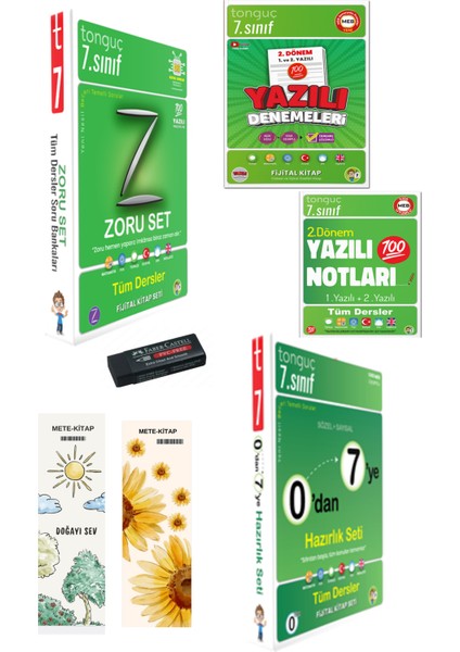 0'dan 7'ye Konu Anlatımlı Soru Bankası Seti,7. Sınıf Zoru Bankası Tüm Dersler Seti,7. Sınıf Yazılı Notları 2. Dönem 1 ve 2. Yazılı7. Sınıf Yazılı Denemeleri 2. Dönem 1 ve 2. Yazılı