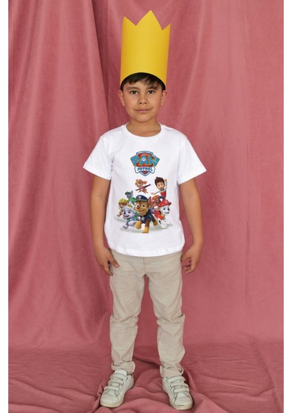Paw Patrol Tişört Beyaz Çocuk Tshirt