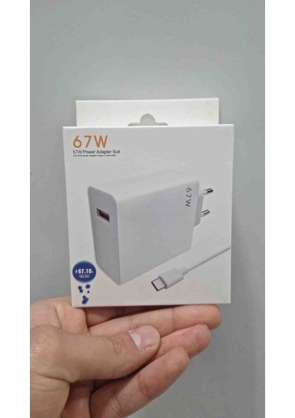 Turbo Hızlı Type-C Telefon Şarj Aleti 67 Watt