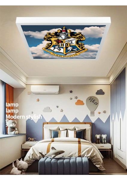 Harry Potter Avize, 60 x 60 Kare LED Avize, 60WATT, Beyaz Işık, Homojen Aydınlatma, Yapay Zeka Tasarım modelleri