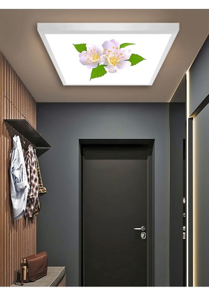 Koridor AVIZE-60 x 60-54W-LED-ARMATÜR-KORIDOR-AYDINLATMA-DESENLI-PANEL-KORIDOR-LED-LAMBA-IŞIK Tavan