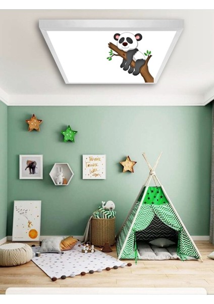 60 cm x 60 cm -ÇOCUK-ODASI-AVIZE-LED-54W-LAMBA-6500K-DOĞAL-BEYAZ-AVIZE-ÇOCUK-AVIZE-TAVANA-MODEL