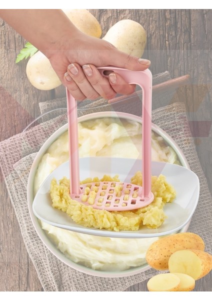 Patates Ezici, Pratik Ergonomik Saplı Patates Ezme Aparatı KP-108