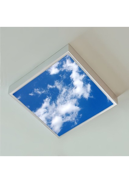 Modern Yeni Nesil 60 x 60 Ledli-Tavan Avize-Bulutlu GÖKYÜZÜ-54WATT-TAVANA Yapışık Lamba-Salon Avize-Uv fiyatları