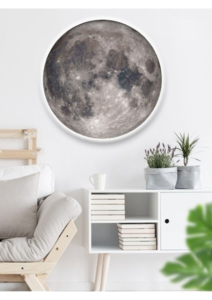Yatak Başı Aplik-Moon LED Aplik, 30 cm -LED 25WATT,DUVAR Aplikleri, Yatak Odası Aplik, Aplik Modelleri