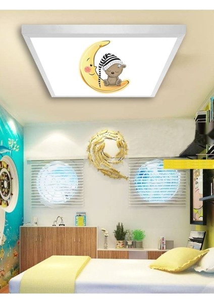 Turşu-Bebek Odası AVIZE-60 x 60-54W-LED-BEBEK Odası Avize-Trendyo- LED Avize MODELLERI-2022 Moda Avize