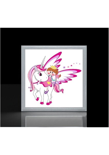Unicorn Melek Çocuk Odası LED Avize 60 x 60 cm