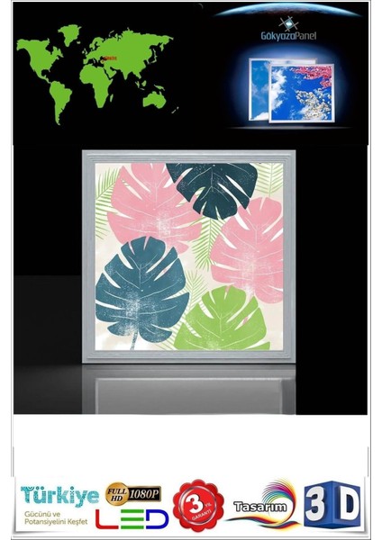 60 cm x 60 cm -60WATT -Led Avize,pink Model Özel Tasarım Tavan Aydınlatma,modern Çerçeve fiyatları