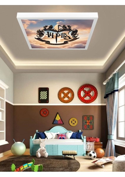 Harry Potter Lamba, Genç Odası LED Avize, 60 x 60 LED Işık, 6500K Beyaz Işık Çocuk Odası Avize, Yeni