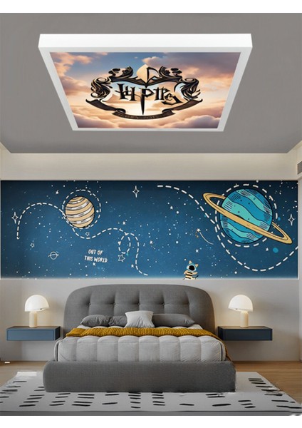 Harry Potter Lamba, Genç Odası LED Avize, 60 x 60 LED Işık, 6500K Beyaz Işık Çocuk Odası Avize, Yeni modelleri