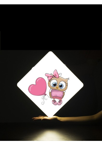 Lüks Çocuk Odası Avize 25WATT-30 cm x 30 cm Lüks LED Aydınlatma, Bayankuş (Yeni)