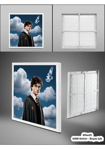Harry Potter Avize, 60 x 60 LED-60WATT- Çocuk Odası Tavan Lambası, Modern Yeni Tavan Avize, Beyaz Işık modelleri