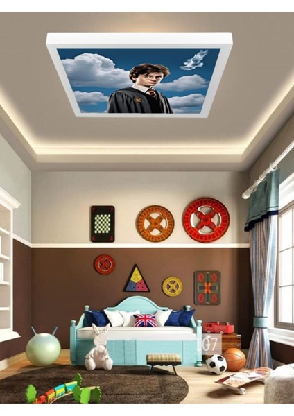 Harry Potter Avize, 60 x 60 LED-60WATT- Çocuk Odası Tavan Lambası, Modern Yeni Tavan Avize, Beyaz Işık indirimleri