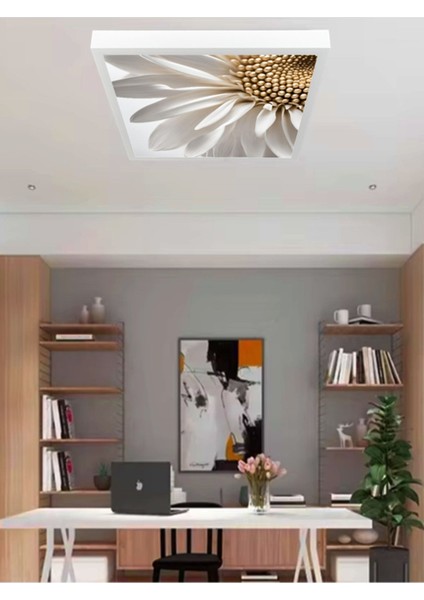 Paptya LED Avize, Salon Avize Modelleri 60 x 60, Modern Doğal Beyaz Işık, 6400K, 60WATT Salon Avize, fırsatları