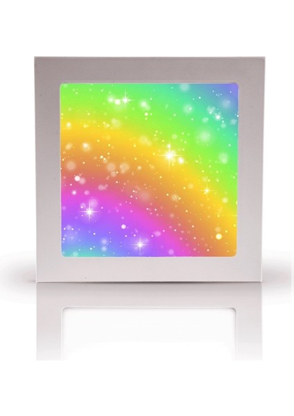 Gökkuşağı LED AVIZE-60 cm x 60 x M Büyük Kare-1.5kg Hafif- 54W Güçlü Işık 30M2 Alan Aydınlatır-Hepsiburada