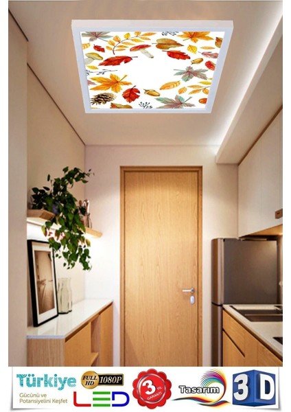 Sonbahar Yapraklı Modern 60W LED Avize , Tasarım Ürün 60 cm x 60 cm Büyük Ölçü fiyatları