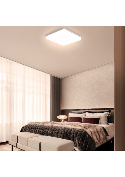 Yatak Odası Lüks Aydınlatma 25WATT-30 cm x 30 cm Lüks LED Aydınlatma, Avize Modelleri, Yatak Odası