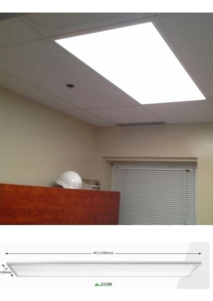 60 cm x 120 cm Slim LED Panel, 6500K, Beyaz Işık, 72W Aydınlatma, Homojen Işık, Güçlü LED Aydınlatma,