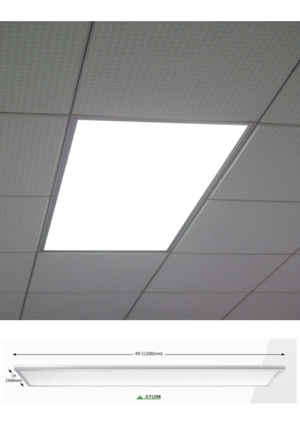 60 cm x 120 cm Slim LED Panel, 6500K, Beyaz Işık, 72W Aydınlatma, Homojen Işık, Güçlü LED Aydınlatma, fırsatları