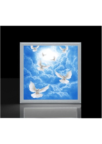 54WATT-GÜÇLÜ Işık-Modern TASARIM-60 x 60 54W Ledli Tavan Avize-Kuş Cenneti-Tavana Yapışık Salon Avize fırsatları