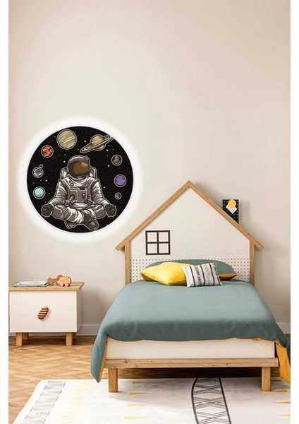 Space, Astronot Aplik-Led APLIK-25WATT-30 cm Çap, Çocuk Odası Aplik, Aplik Modelleri, Hepsiburada Aplik