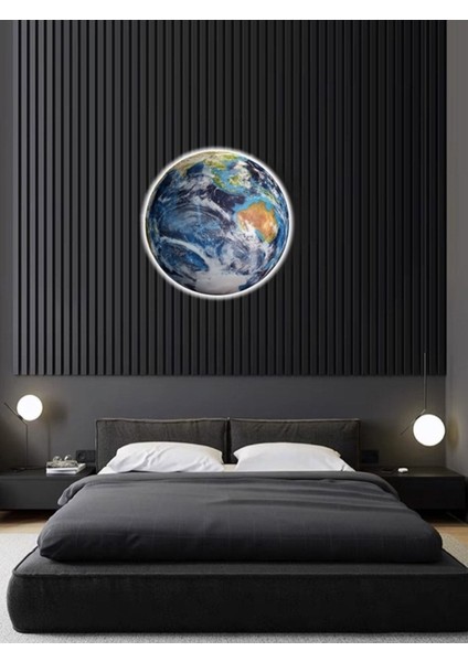 LED Aplik 30 cm Çap LED 25WAT, Duvar Ay Tablosu Moder LED Aplik Yenı Model Avıze