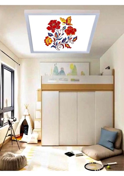 Kramz LED Avize 60 cm x 60 cm -60W Kaliteli Aydınlatma Serisi-Hd LED Panel, Yeni Modern Çerçeve