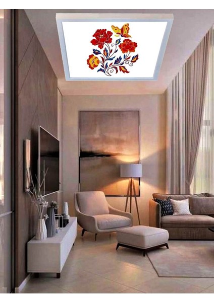 Kramz LED Avize 60 cm x 60 cm -60W Kaliteli Aydınlatma Serisi-Hd LED Panel, Yeni Modern Çerçeve modelleri