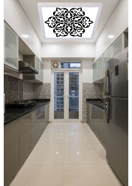 Mutfak LED Avize Şık Desenli LED Avize 60W Tavana Model Modern LED Avize, Beyaz Işık,