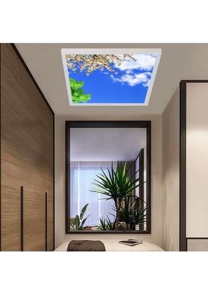 Modern Salon Avize 60WATT- Kare 60 cm x 60 cm -Yeni Tasarım Aydınlatma- Tavana Yapışık Model