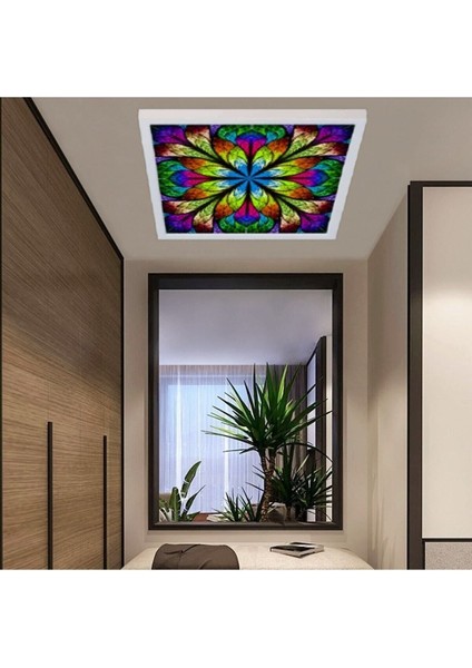 Koridor 60WATT-60 x 60 -Led Avize- Yeni Model Aydınlatma- Kare Tavana Yapışık-Kolay Montaj Avize