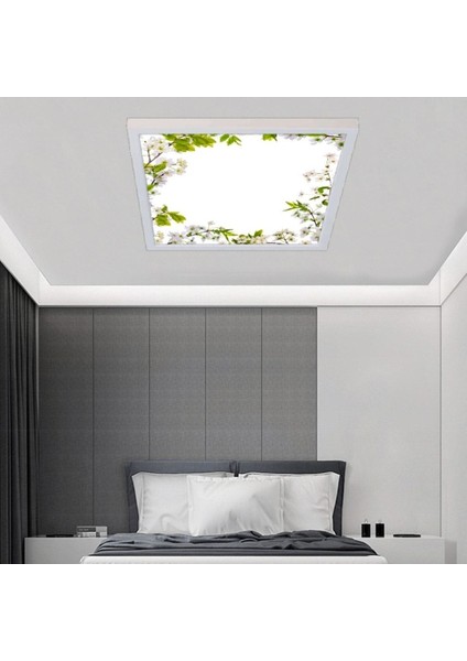 Baharlım Tavan AVIZE-60 x 60-LED-54WATT-TAVANA Yapışık Lamba-Ev Aydınlatma-Modern Salon Avizeleri- Uv Baskı modelleri