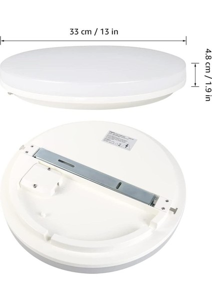 Mutfak Lüks Yuvarlak Avize 25WATT-30 cm x 30 cm Lüks LED Aydınlatma, Lüks Yuvarlak Mutfak Avize