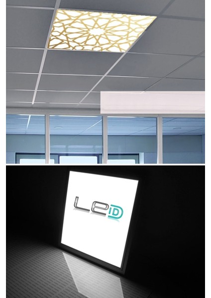 60 cm x 60 cm LED ARMATÜR-60 x 60 Taş Yünü Asma Tavan LEDI-54W-BEYAZ-LED Panel-Asma Tavan Led-Sıva Altı- fiyatları