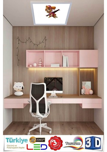 Çocuk Odası 60WATT, Beyaz Işık LED Avize , 60 cm x 60 cm Kolay Montaj Aydınlatma fiyatları