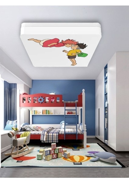 Lüks Çocuk Odası Avize 25WATT-30 cm x 30 cm Lüks LED Aydınlatma, Küçük Denizkızı Ponyo (Yeni) fiyatları