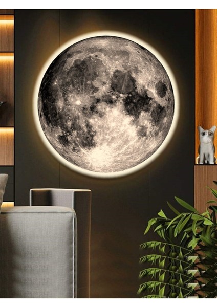 New-Moon, Modern Aplik, 30 cm .çap,led 25WATT, LED Duvar Aplikleri, Yatak Odası Aplik,aplik Modelleri