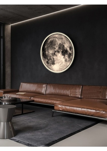 New-Moon, Modern Aplik, 30 cm .çap,led 25WATT, LED Duvar Aplikleri, Yatak Odası Aplik,aplik Modelleri