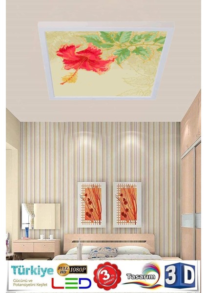 Yeni LED Aydınlatma Avize 60WATT LED Aydınlatma 60 cm x 60 cm Modern Tasarım Çerçeve