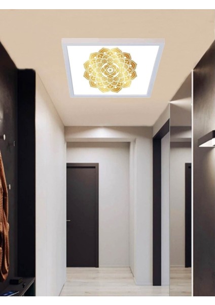 Nihan-Salon LED Aydınlatma Avize- 60W Yeni Tasarım 60 x 60 -Beyaz Işık-Tavan Lambası fiyatları