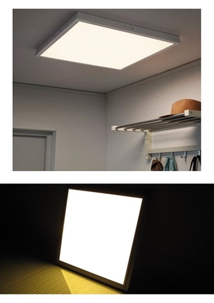 60 x 60 Sıva Üstü 60 Watt LED Panel, Beyaz Işık 6500K- Beyaz Çerçeve, Homojen Aydınlatma, 60 cm x 60 cm fırsatları