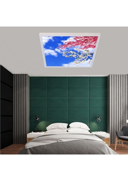60 x 60 Ledli, Baskılı-Hepsiburada Avize Modeli-Led AVIZE-54WATT-TAVANA Yapışık Lamba-Yatak Odası Avize