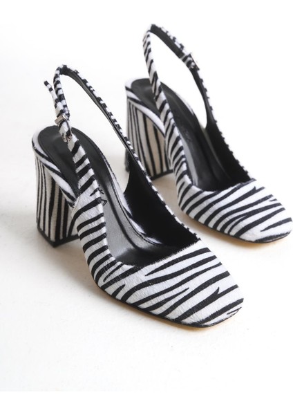 Pesca Zebra Desen Gova Kadın Ayakkabı