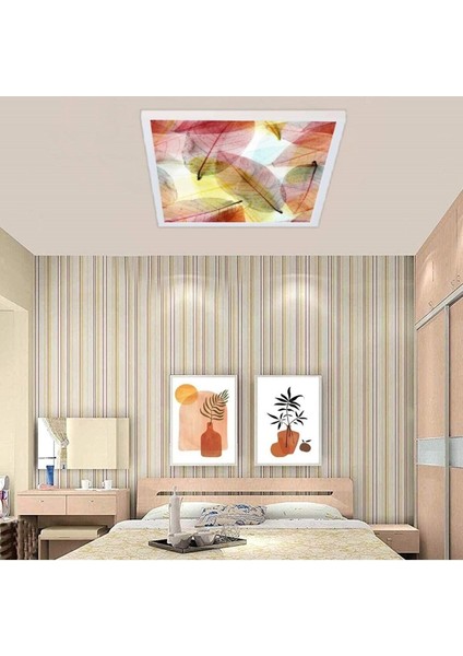 ( 60 cm x 60 cm ) Büyük Boy Avize, 60 Watt Güçlü LED Aydınlatma - Beyaz (6500 Kelvin) Doğal Işık