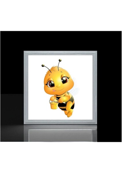 Arı Kardeş Çocuk Odası LED AVIZE-60 cm x 60 x M Büyük Kare-1.kg Hafif- 60W Güçlü Işık-Pcb LED-60WATT
