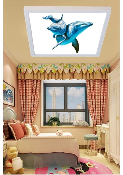 Yunus Çocuk Avize, LED 60WATT, Beyaz Işık, 60 x 60 LED Panel, Yeni Tasarım Ledli AVIZE,60W modelleri